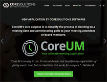 Tablet Screenshot of coresolutions.ca